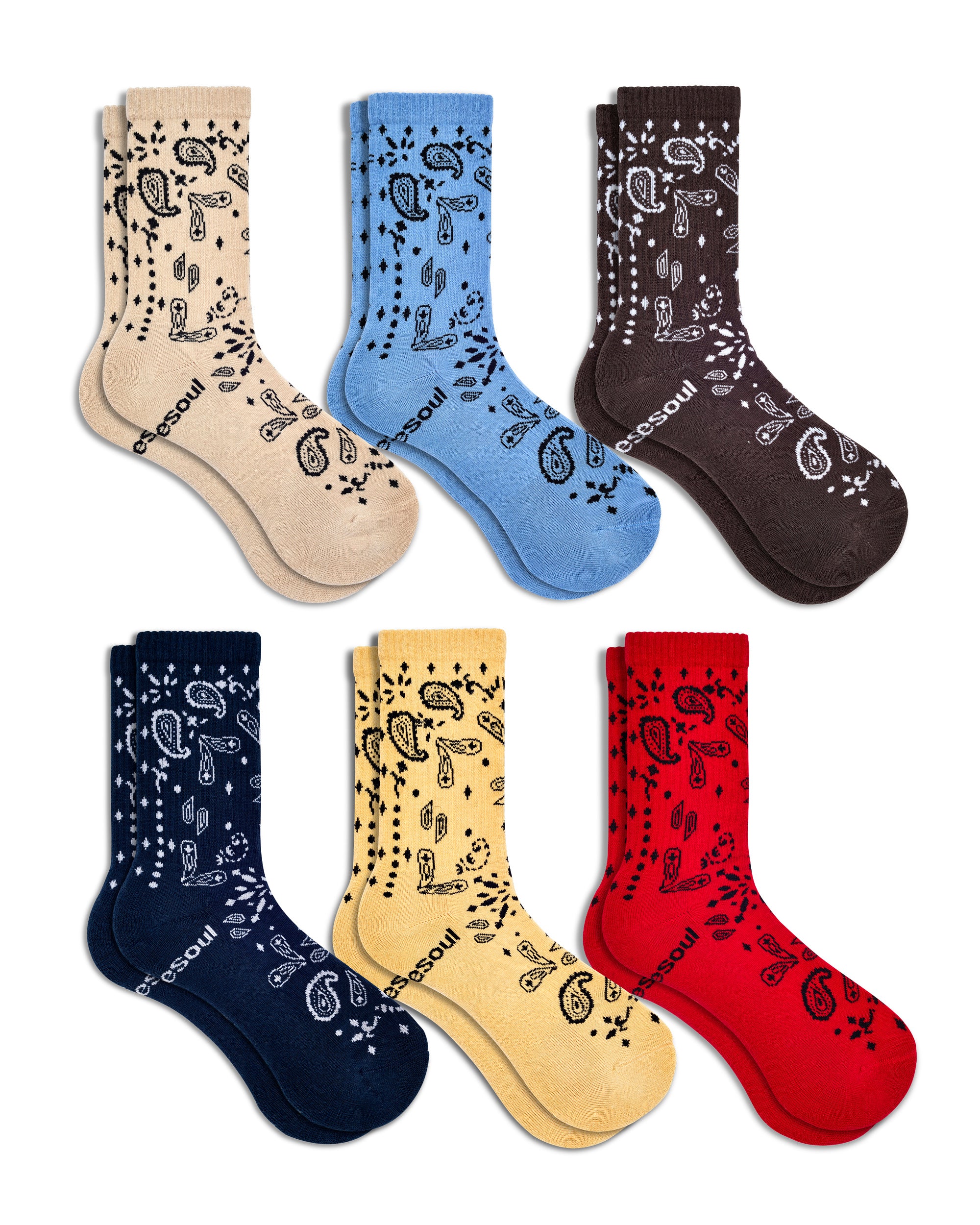 Rodeo High Sock 6 Pack Mixed – doublesoul
