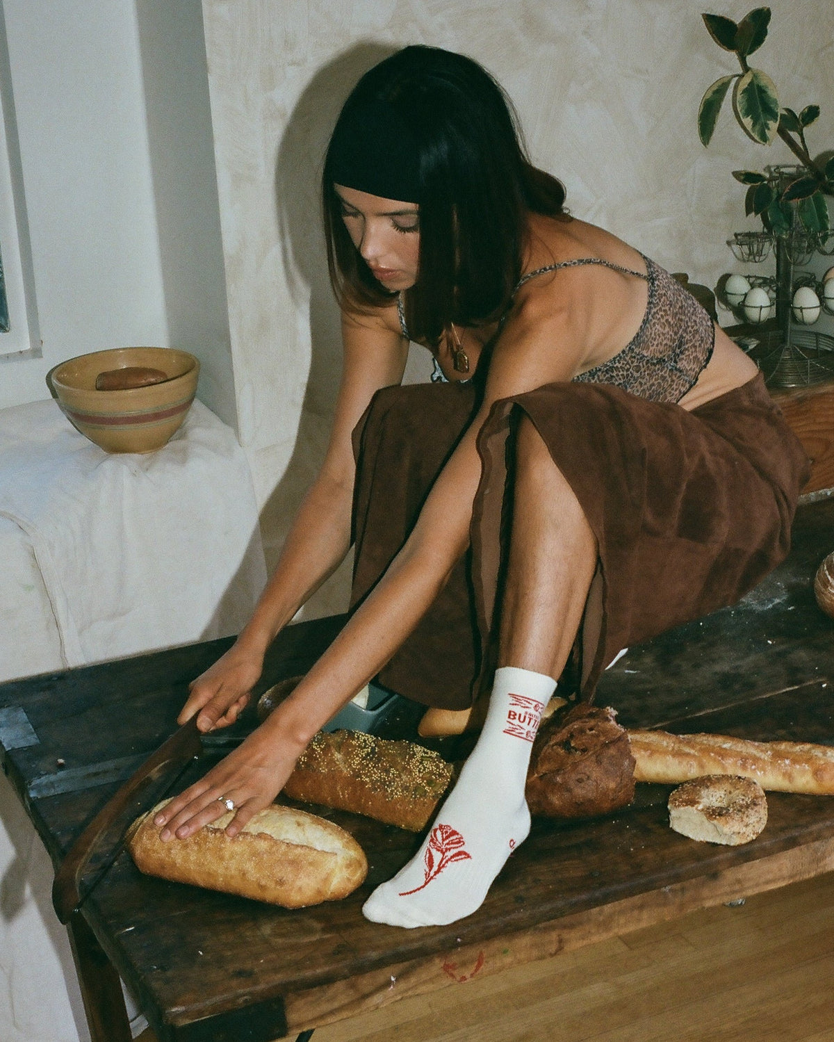 Bekah High Sock, Butter