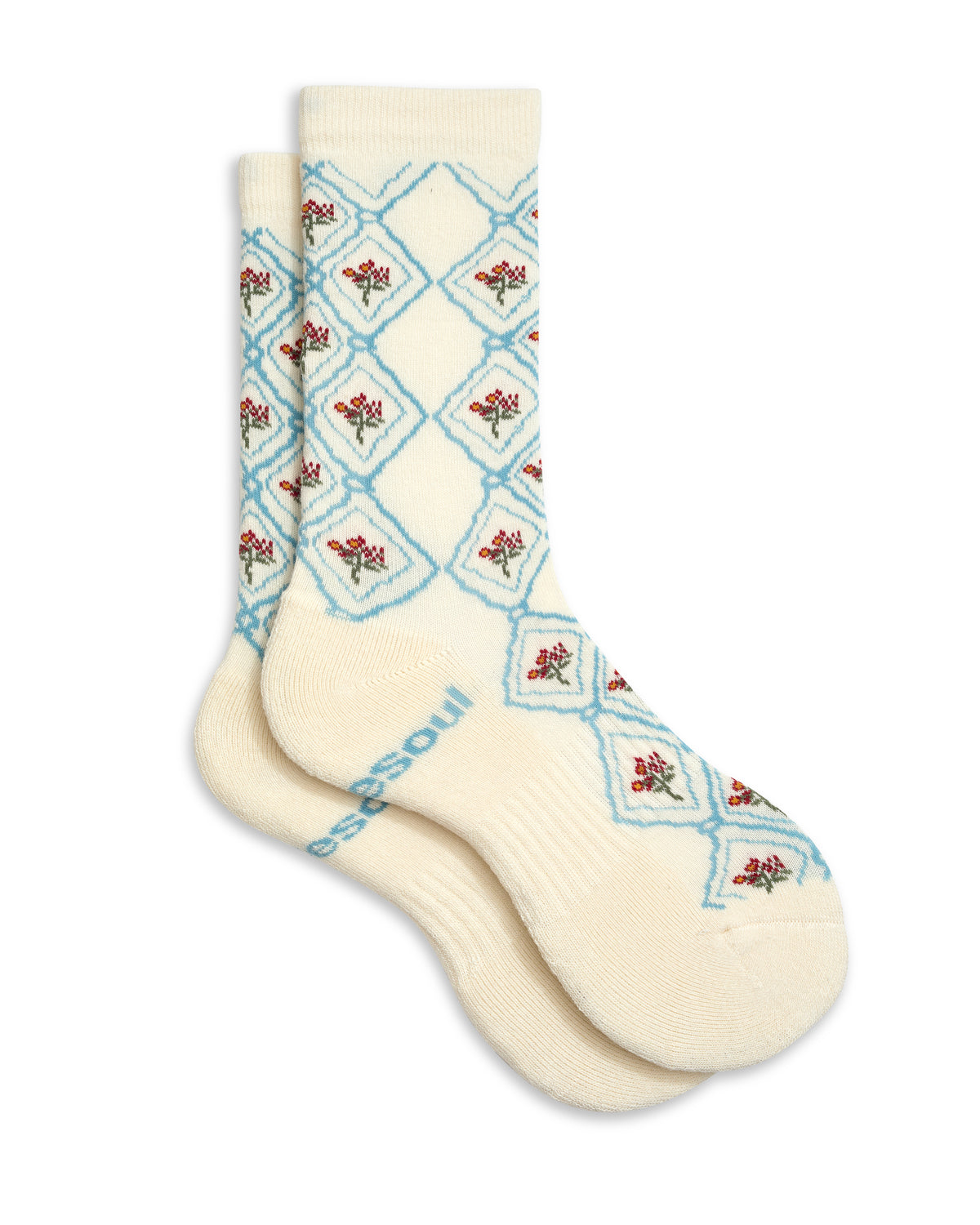 Pattern High Sock, Floral Wallpaper