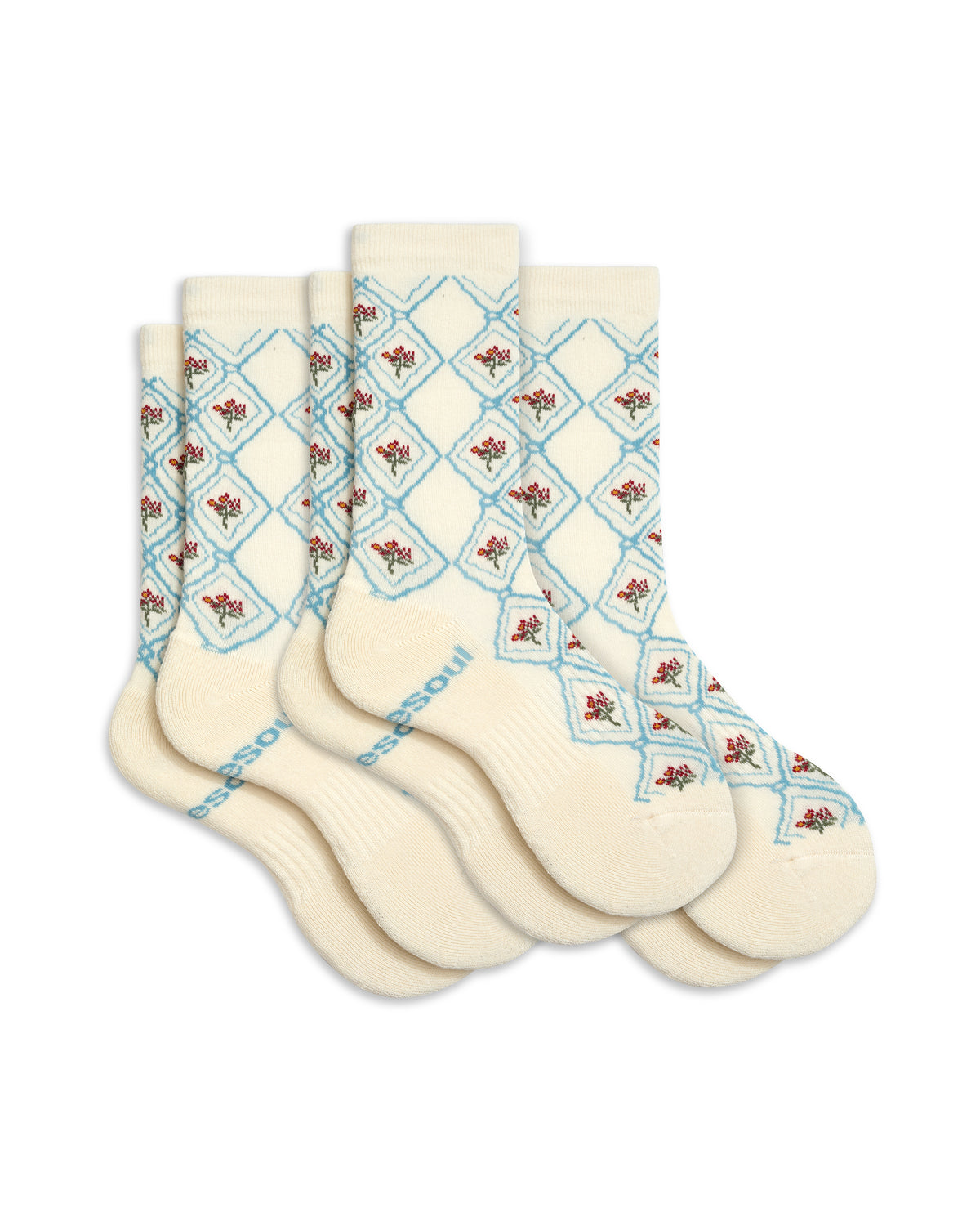 Pattern High Sock, Floral Wallpaper