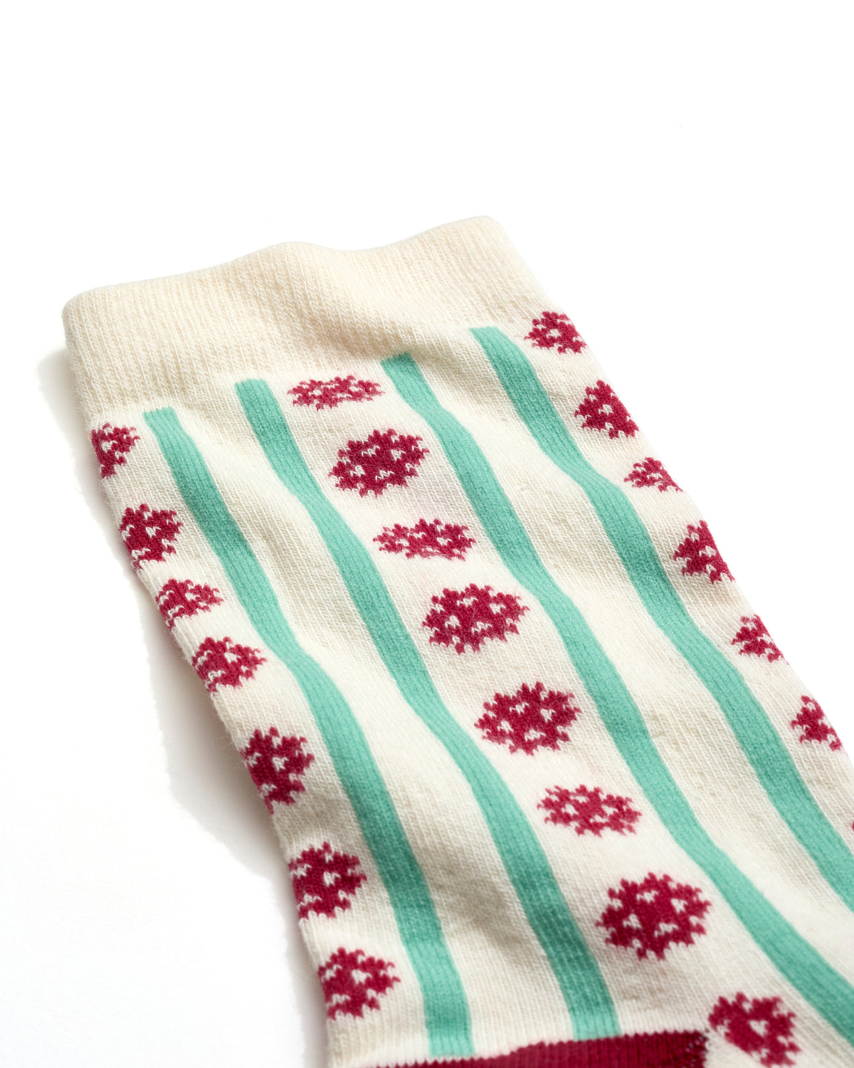 Pattern High Sock, Striped Wallpaper