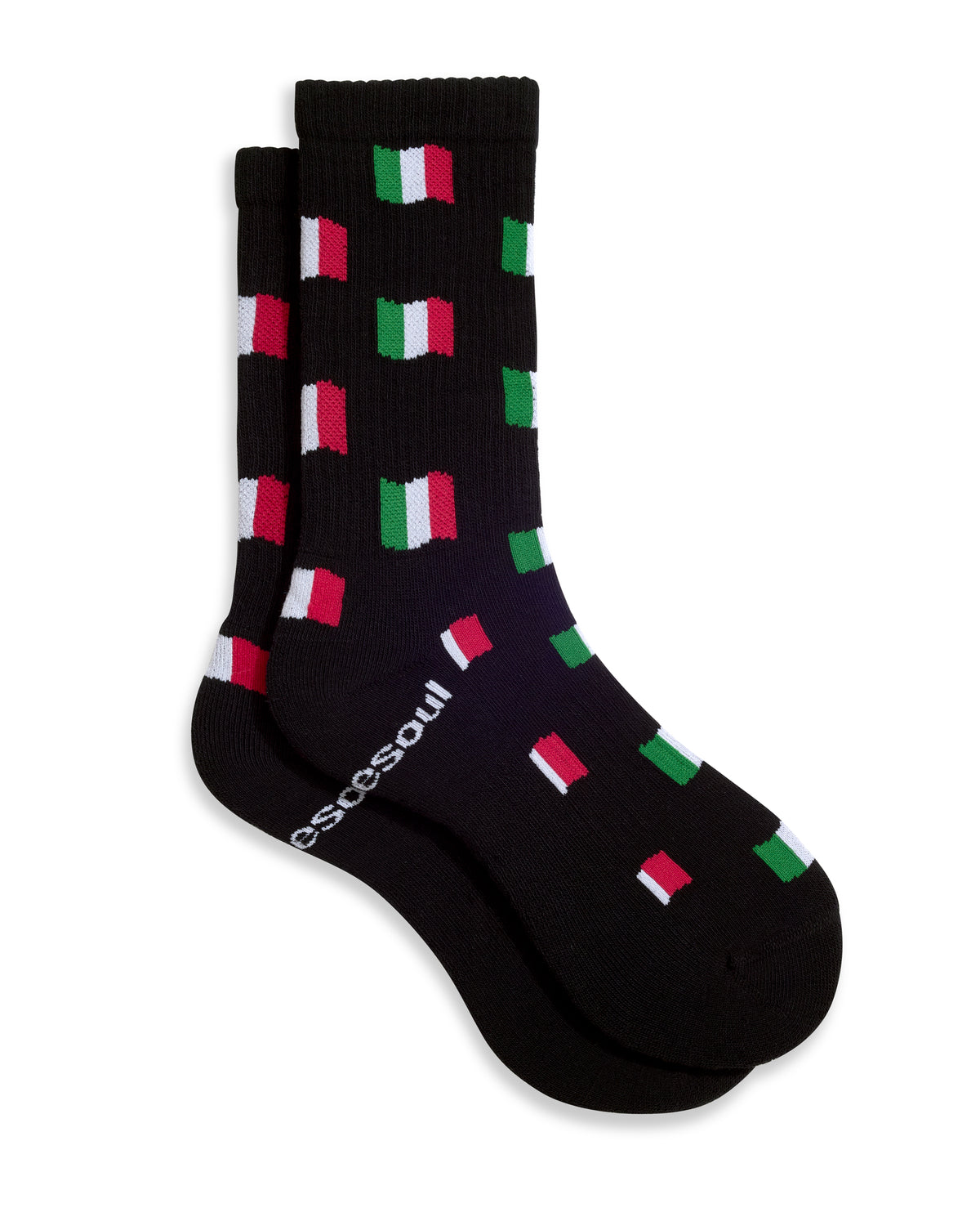 Big Dom High Socks, Italian Flags Black