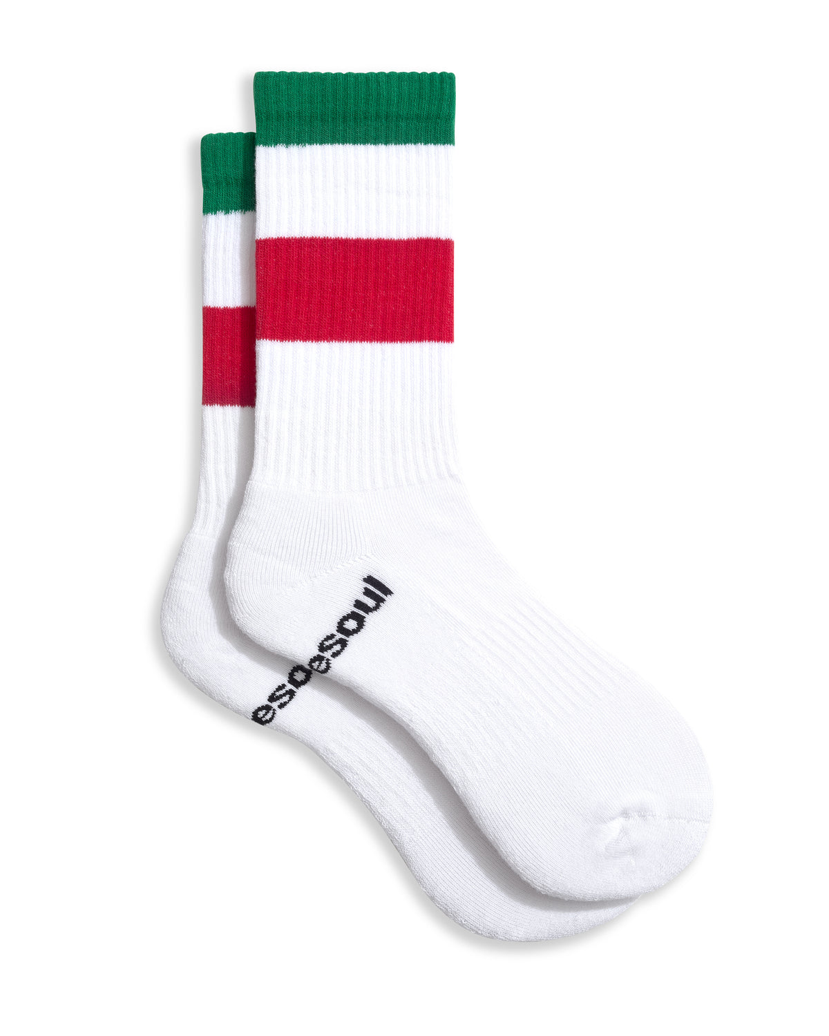 Big Dom High Socks, Italian Stripes White
