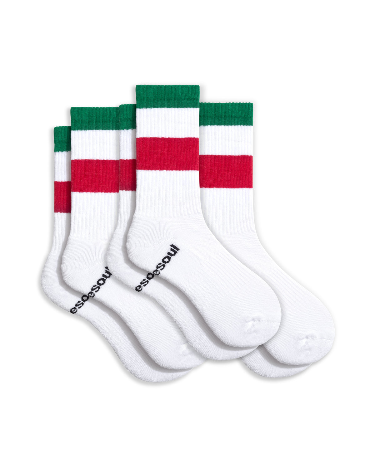 Big Dom High Socks, Italian Stripes White