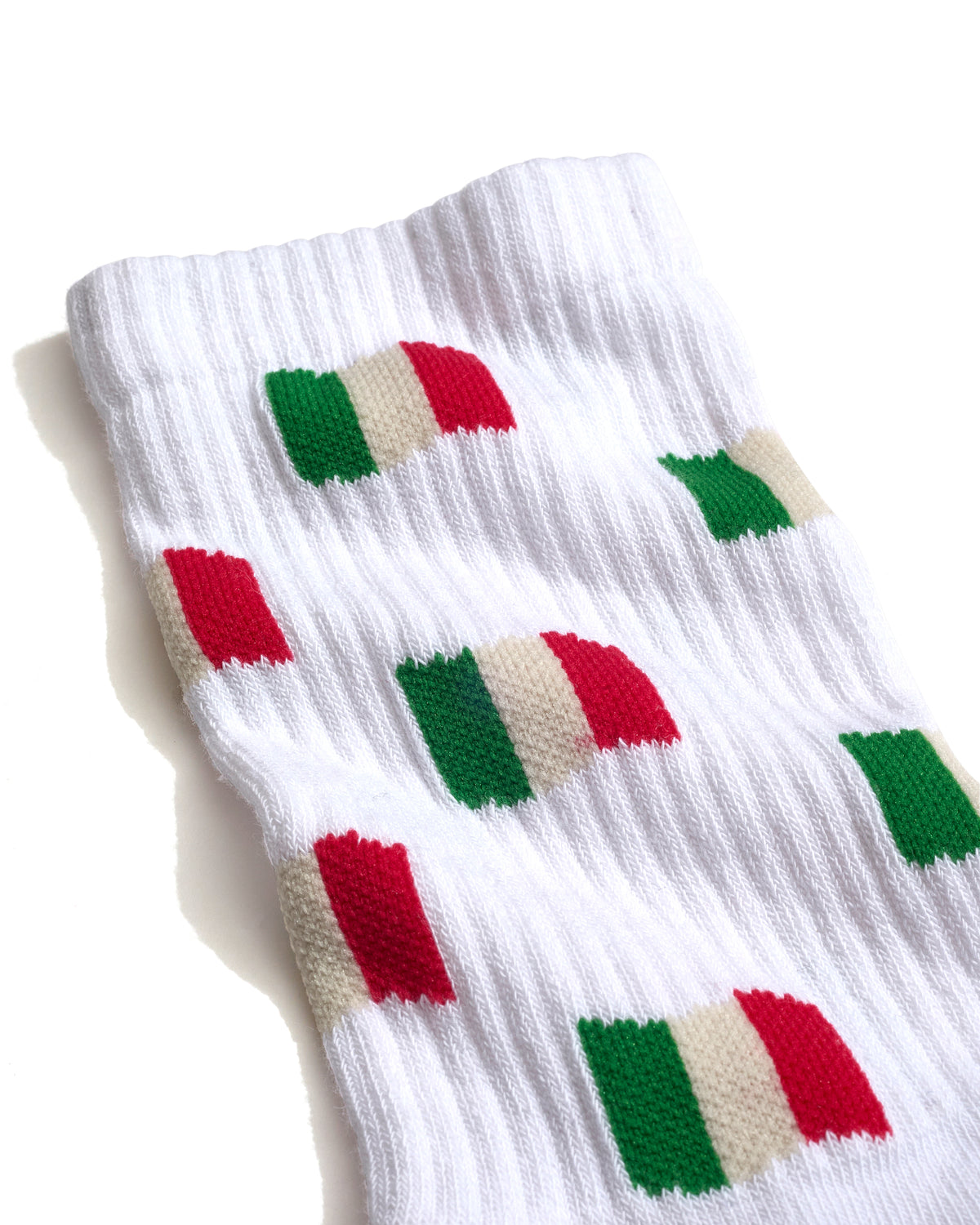 Big Dom High Socks, Italian Flags White