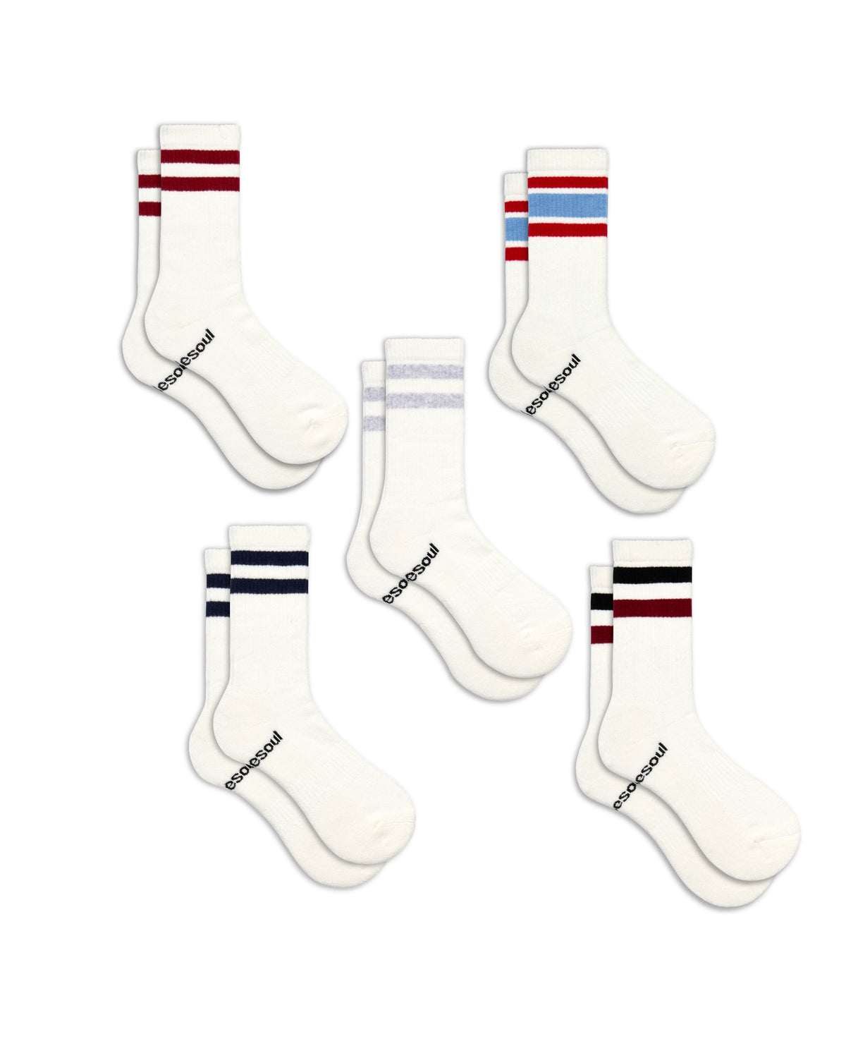Varsity High Sock, Mixed Pack