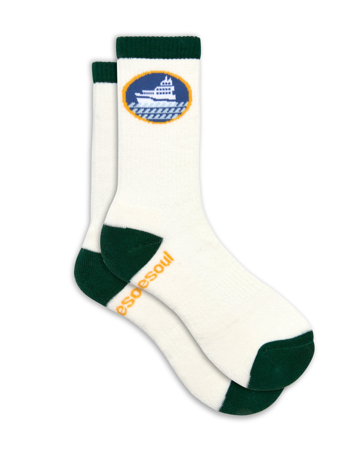 Pete Davidson High Sock, White Ferry
