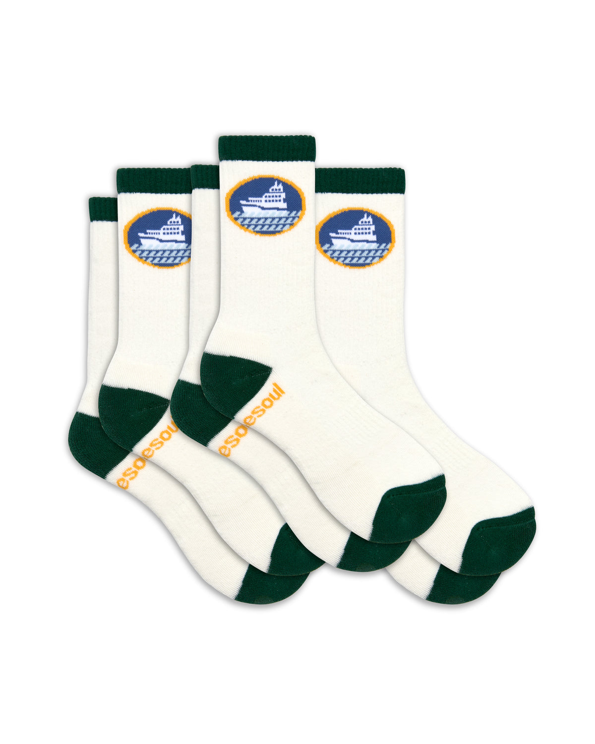 Pete Davidson High Sock, White Ferry