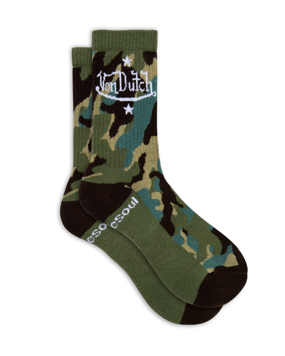 Von Dutch High Sock, Green Camo