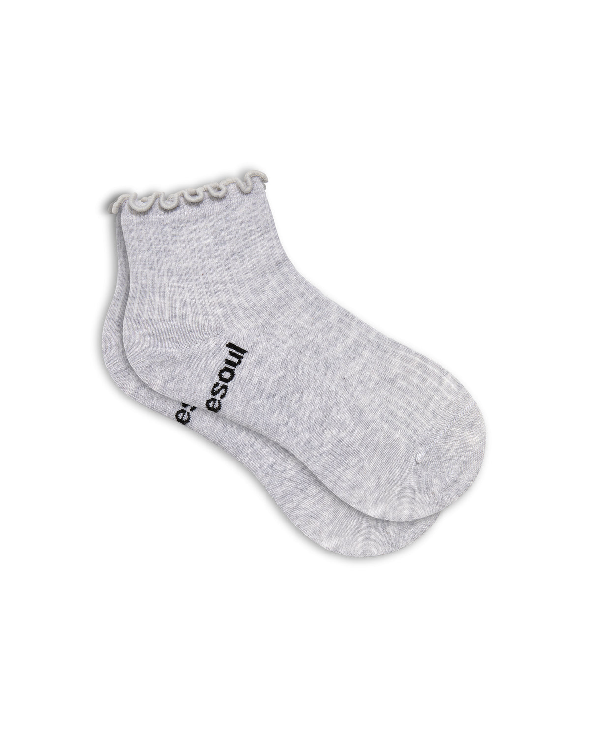 Ruffle Quarter Sock, Heather