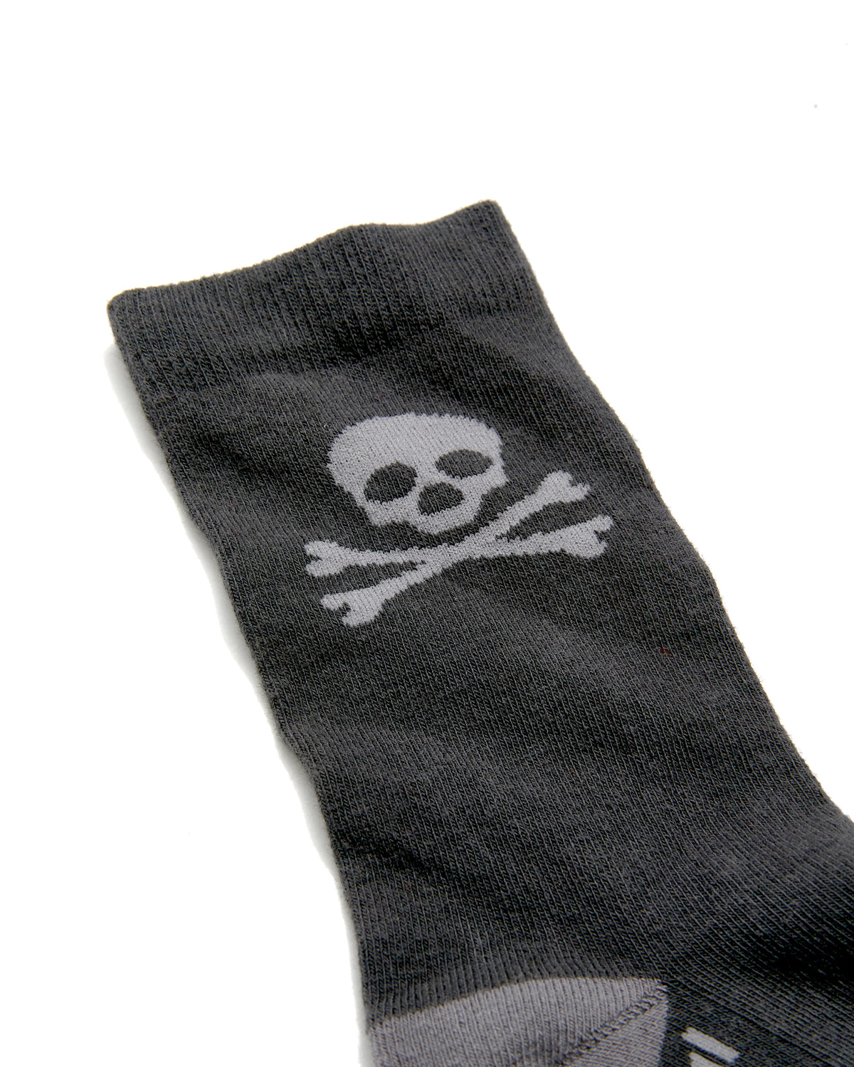 Nessa Barrett High Sock, Gray Skull