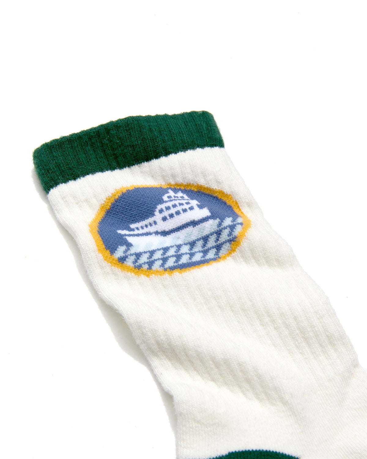 Pete Davidson High Sock, White Ferry