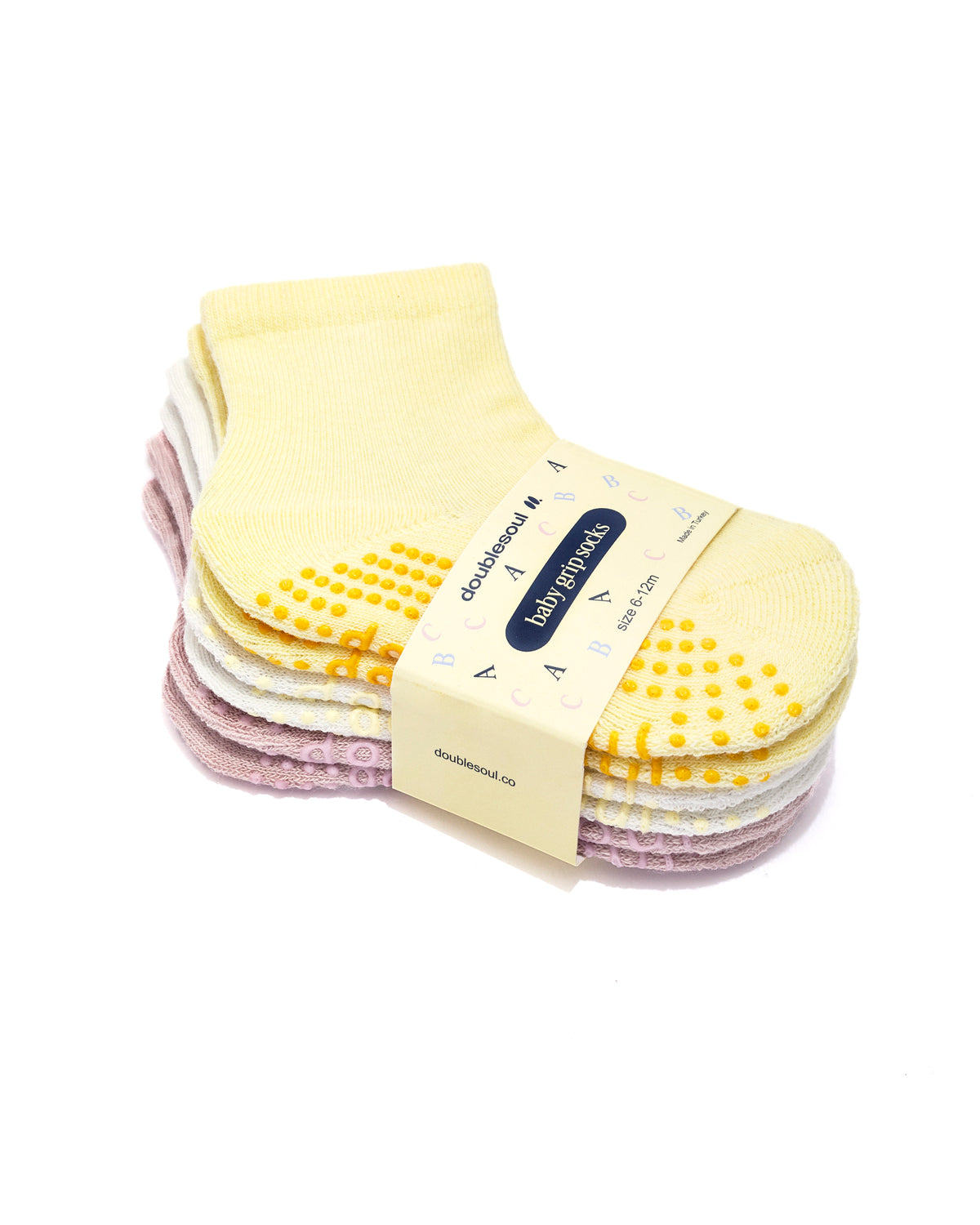 Baby High Grip Socks (6-12 Months), Mixed Pack
