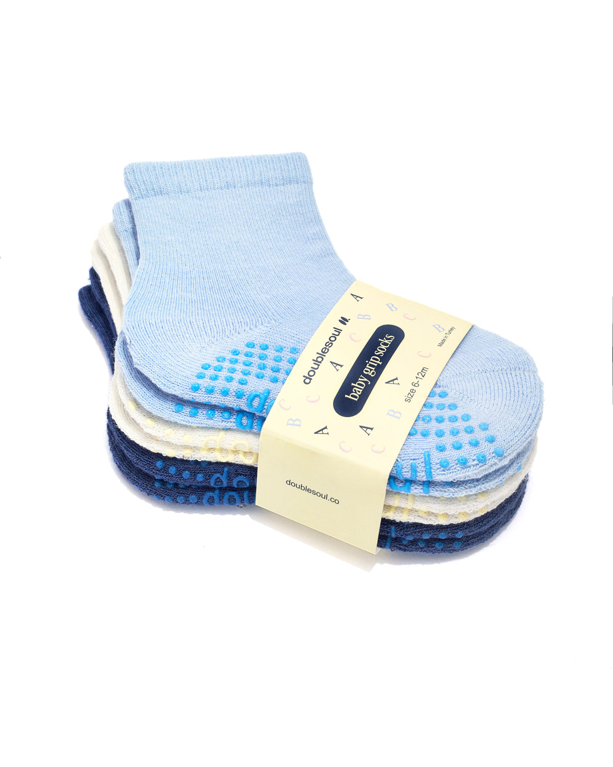 Baby High Grip Socks (6-12 Months), Mixed Pack