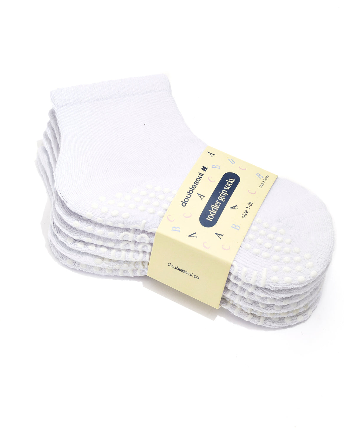 Toddler Grip High Socks (1-2 Years), Cloud