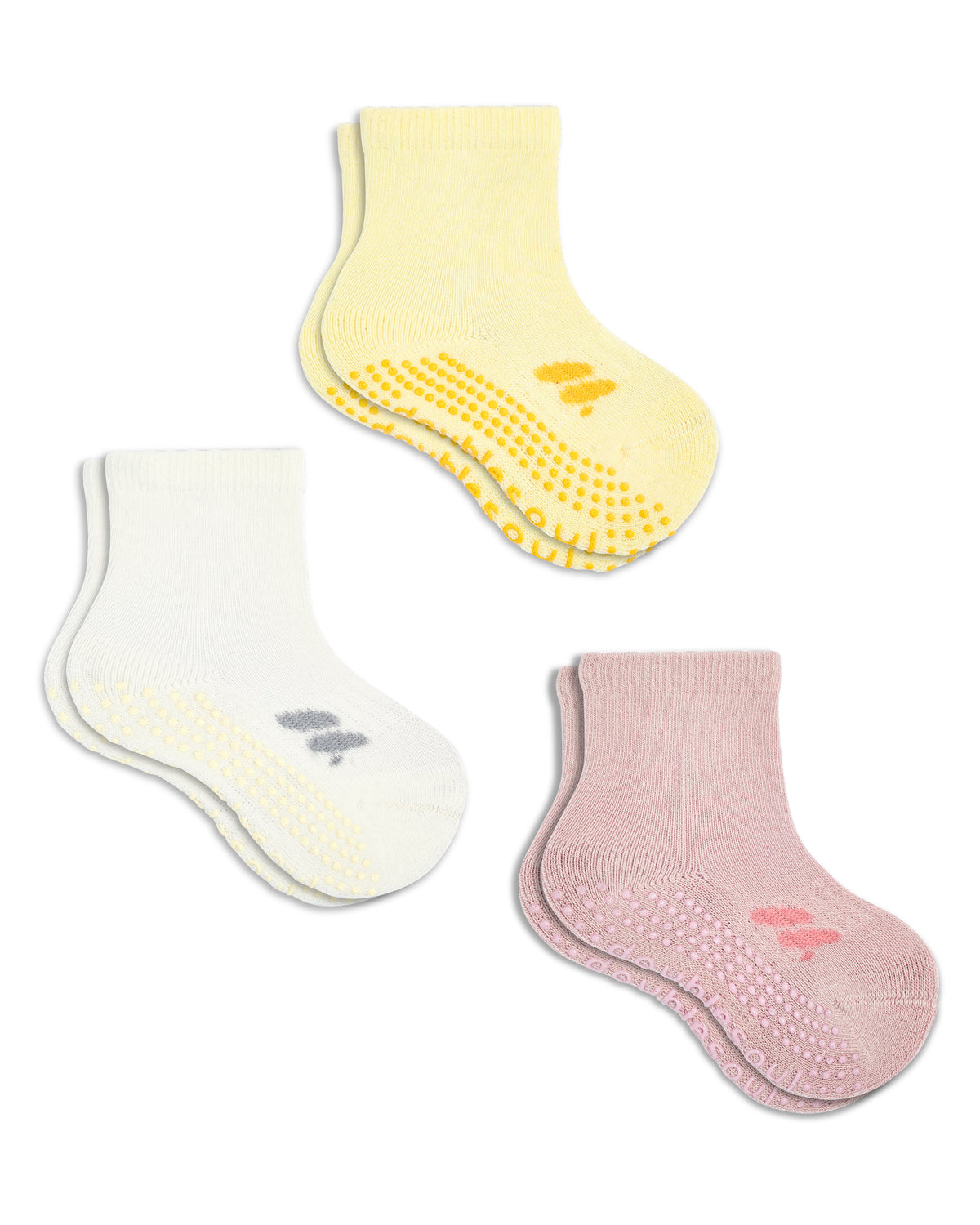 Baby High Grip Socks (6-12 Months), Mixed Pack