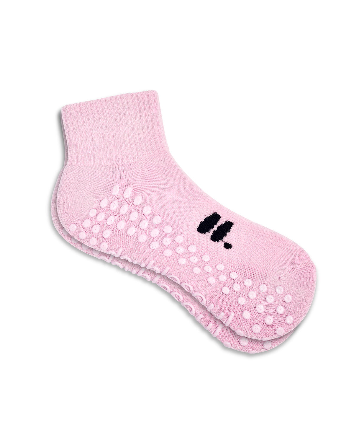 Quarter Grip Sock, Pink Rose