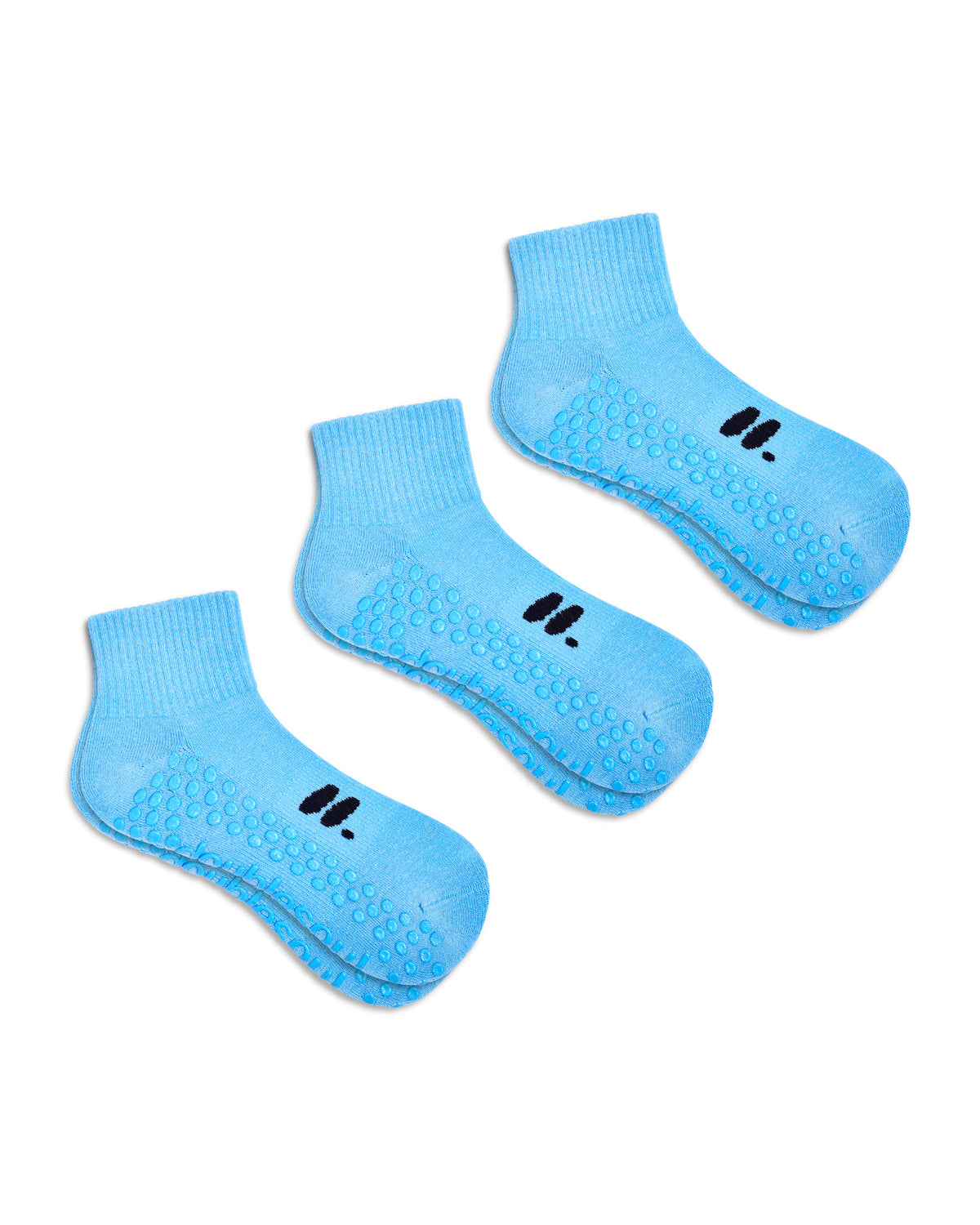 Quarter Grip Sock, Sky Blue