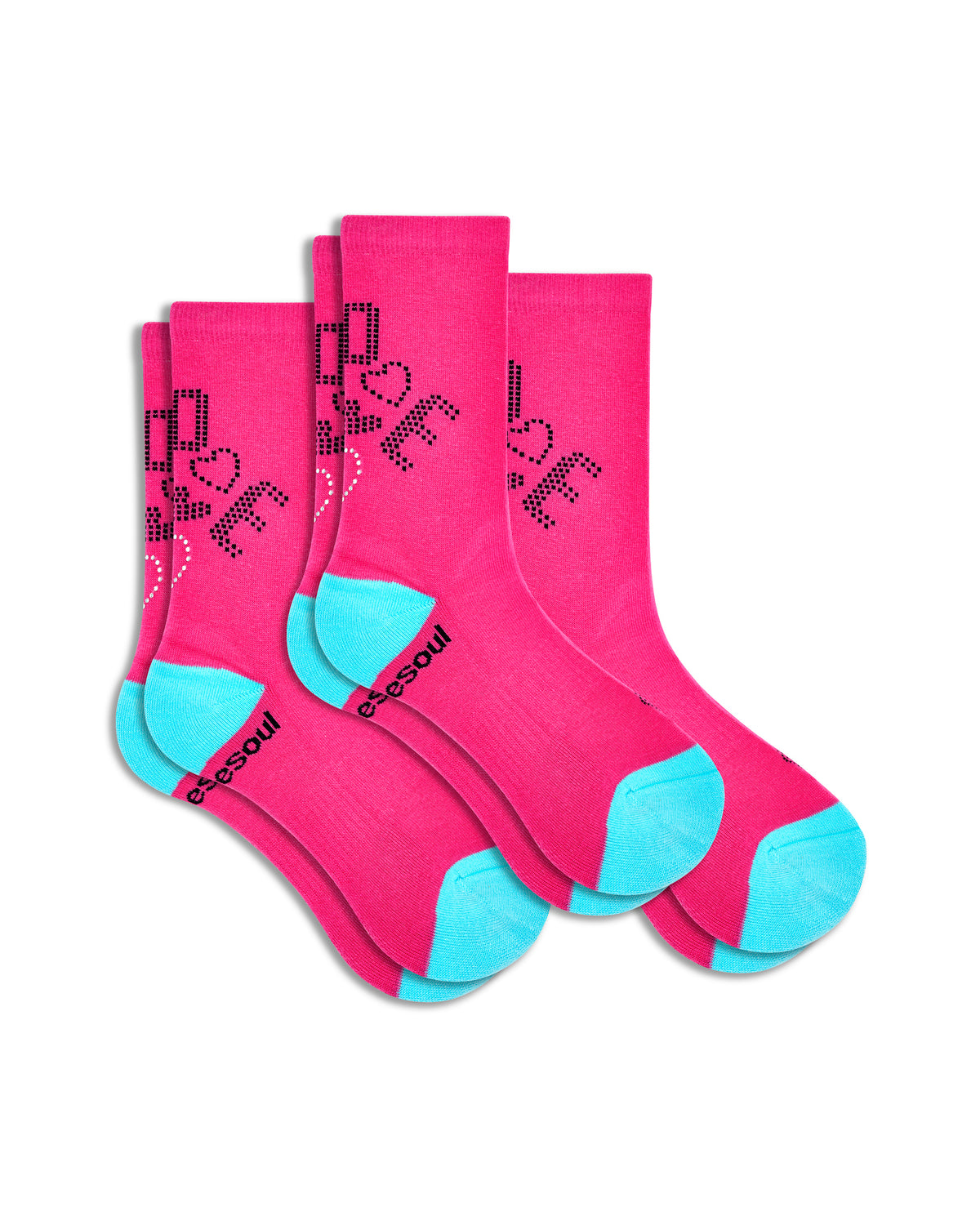 Sav Hudson High Sock, Pink Sparkles