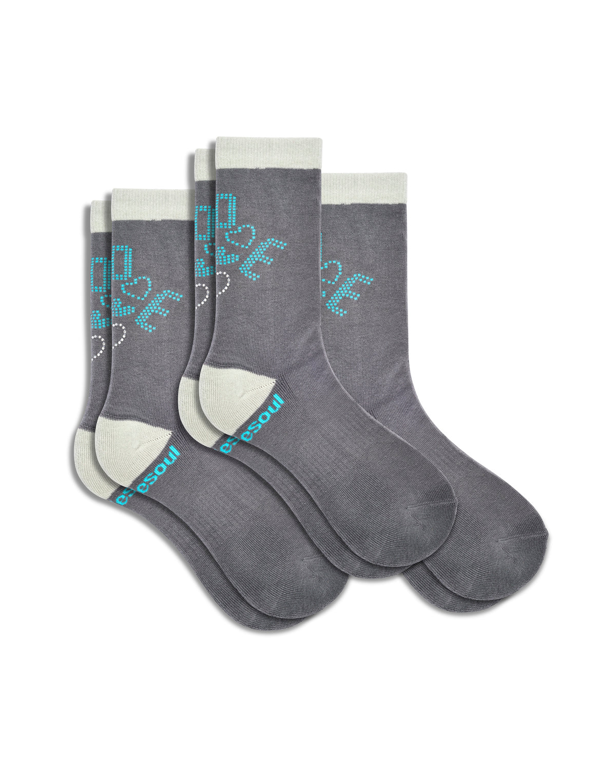 Sav Hudson High Sock, Gray Sparkles