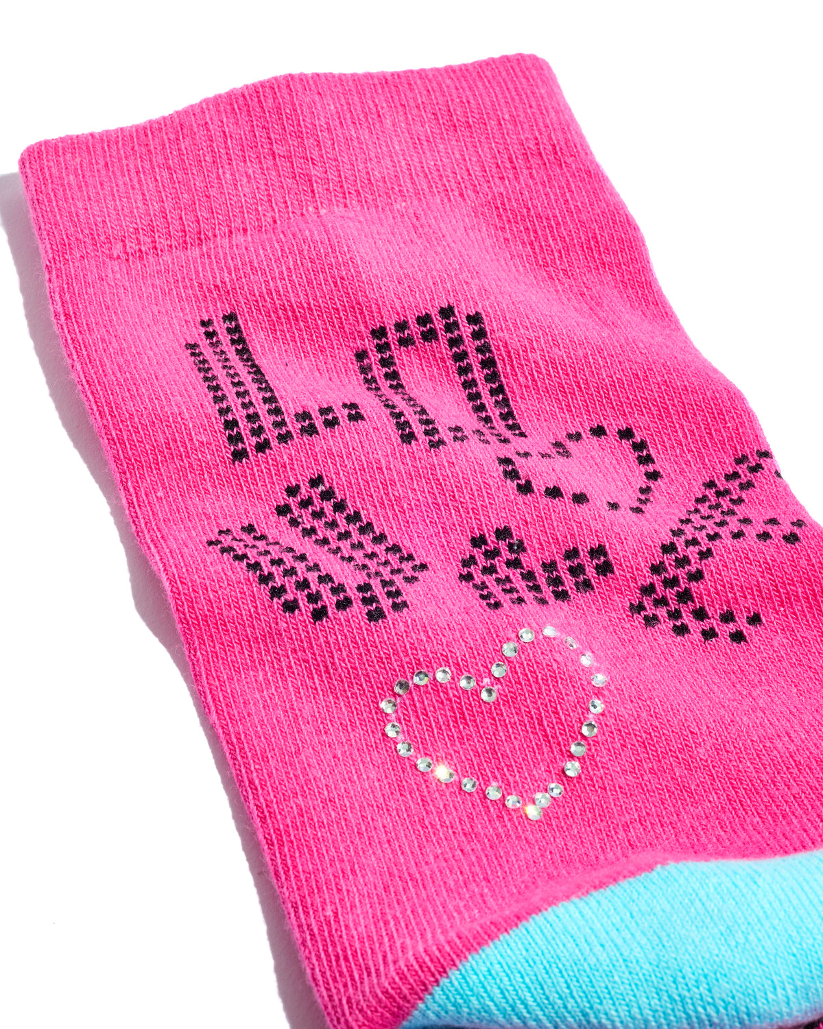 Sav Hudson High Sock, Pink Sparkles