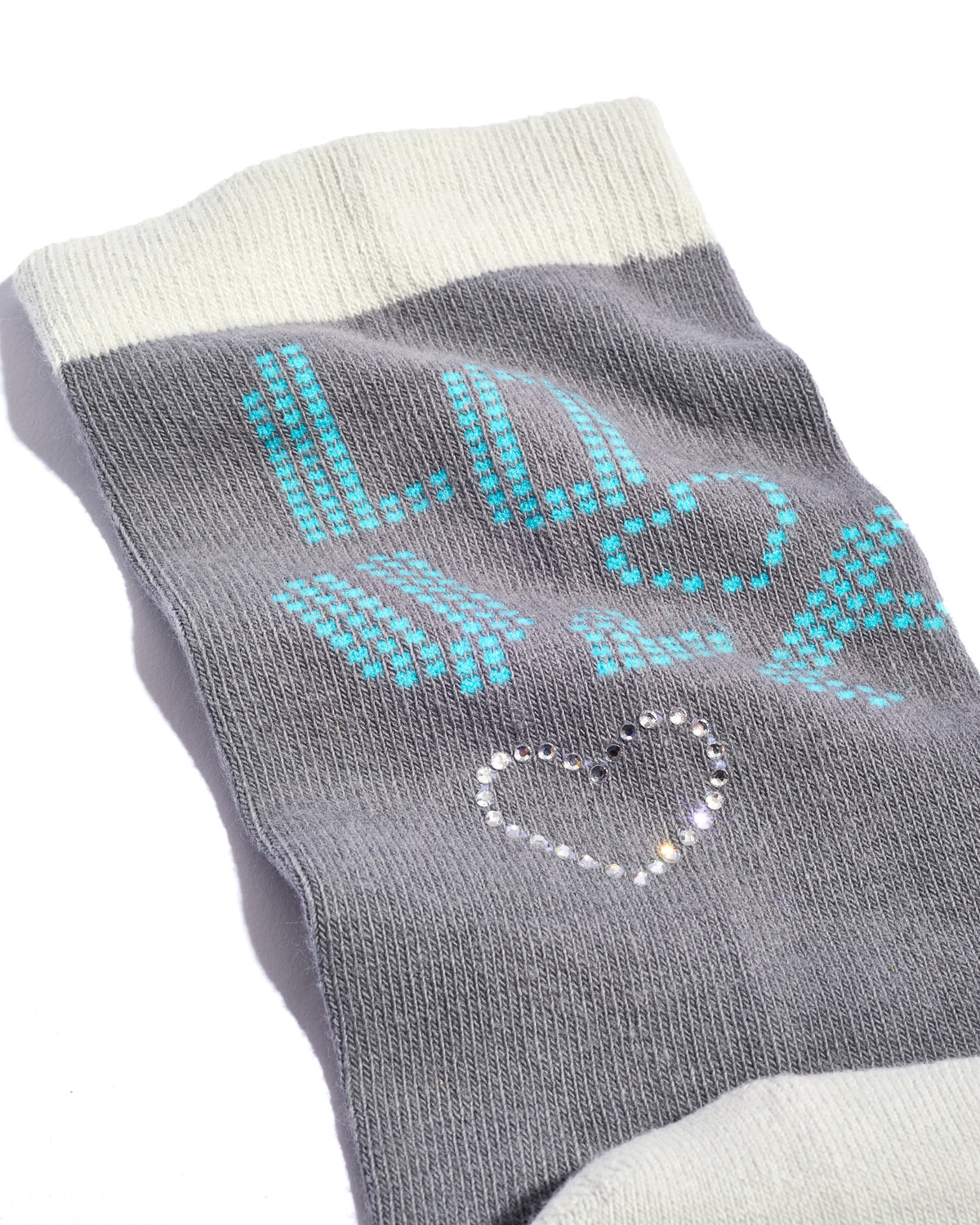 Sav Hudson High Sock, Gray Sparkles