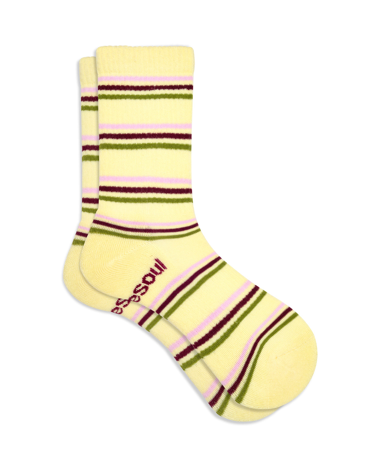 Striped High Sock, Buttercup
