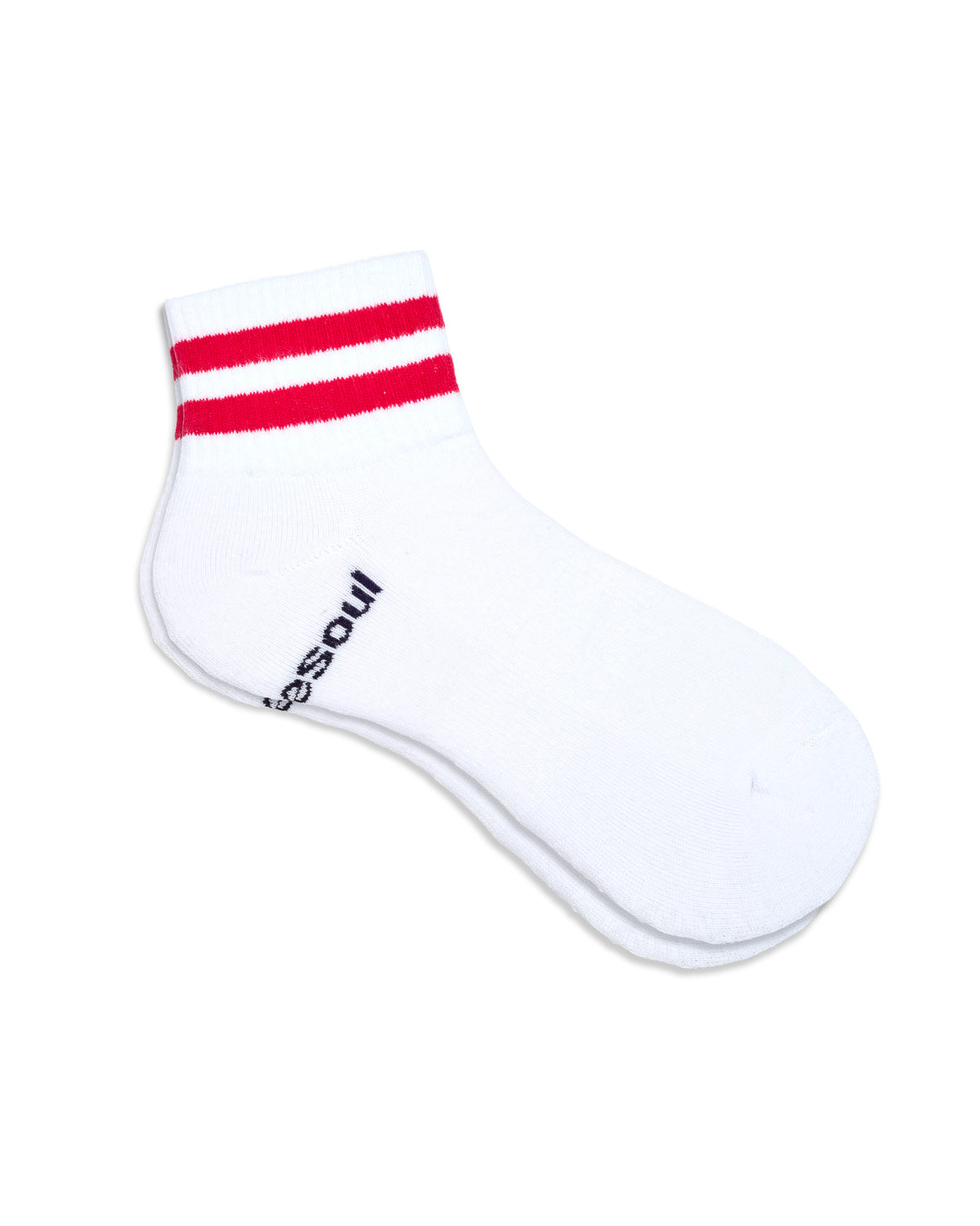 Varsity Quarter Sock, Cardinal