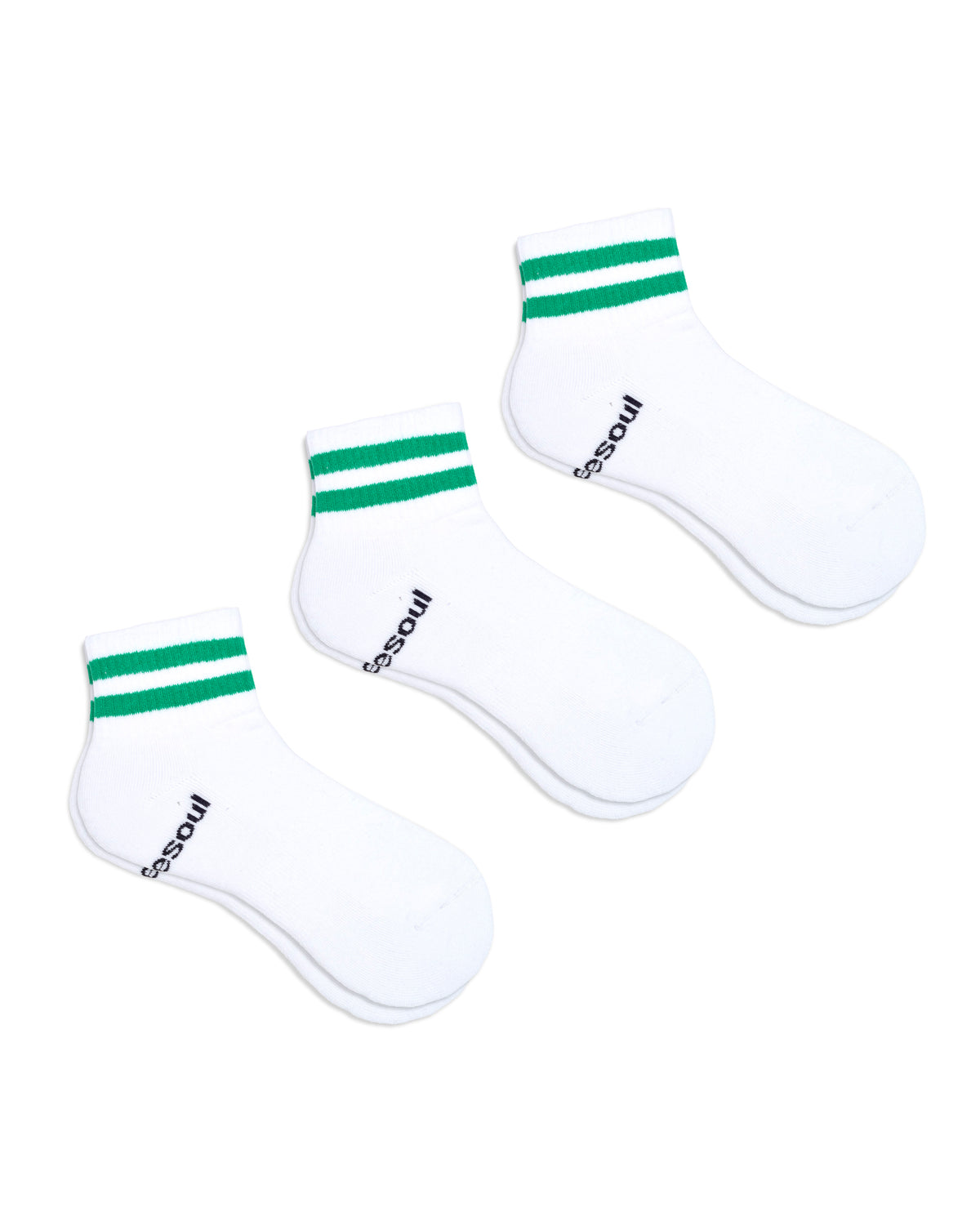 Varsity Quarter Sock, Kelly Green