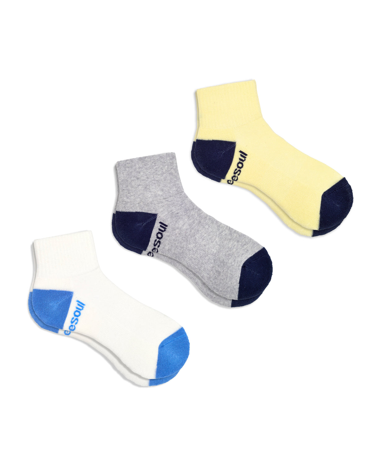 Colorblock Quarter Sock, Mixed Pack