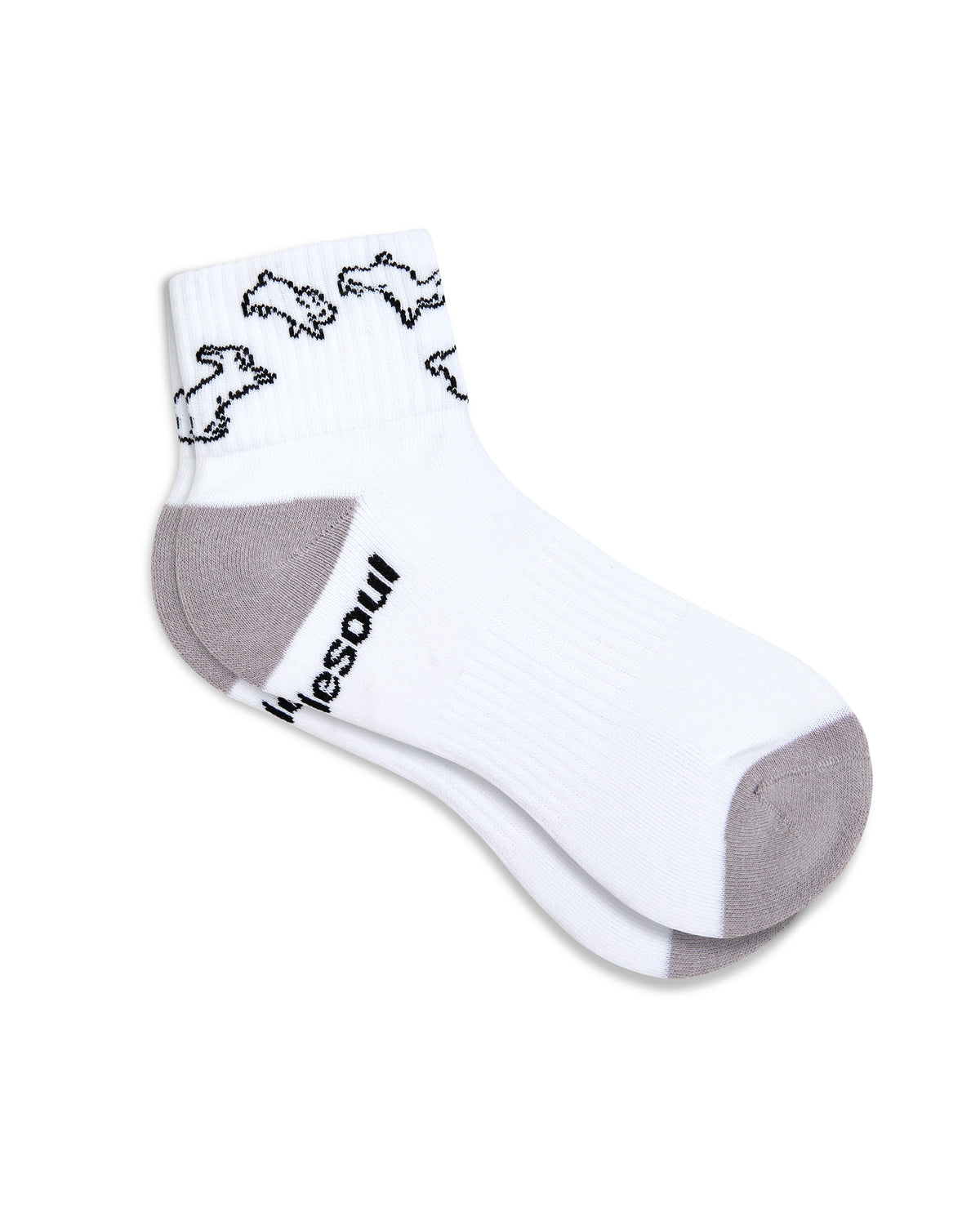 Mina Le Quarter Sock, Hopping Bunnies