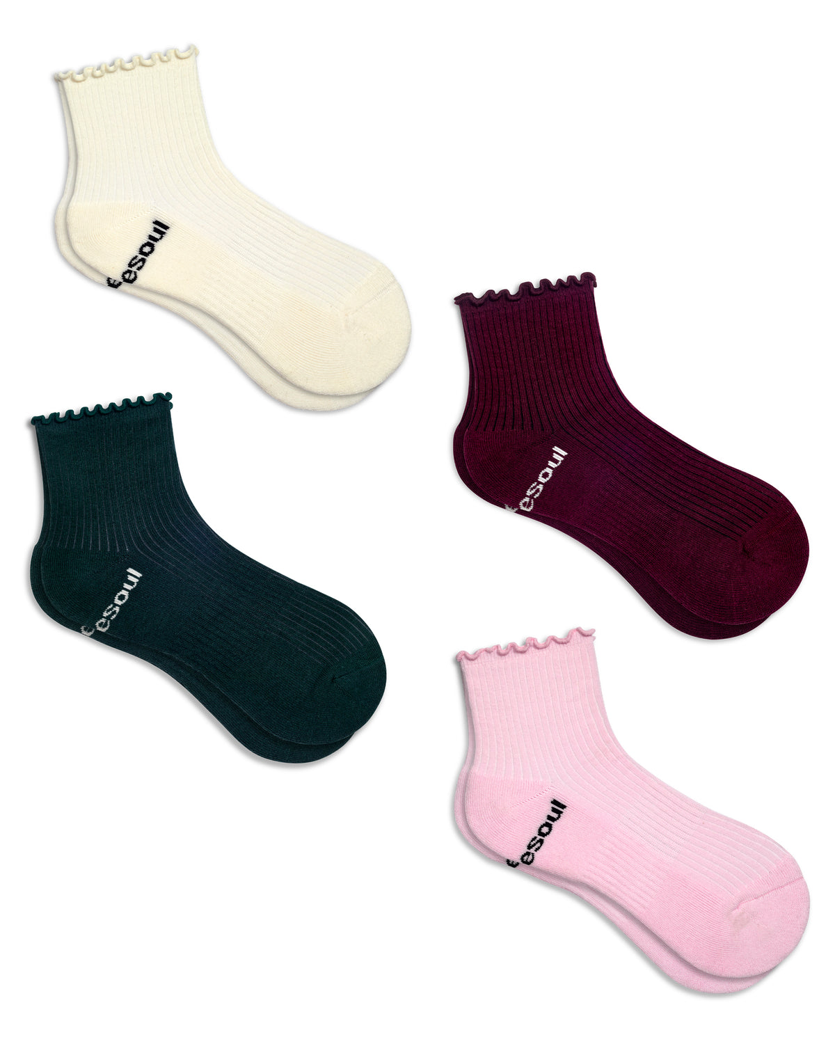 Ruffle Quarter Sock, Mixed Pack