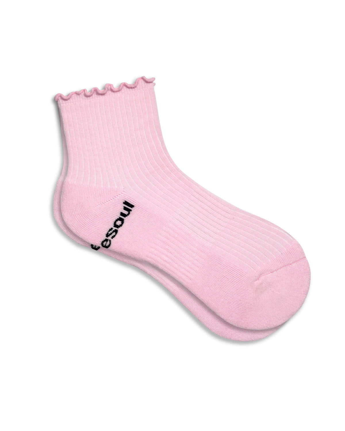 Ruffle Quarter Sock, Blush