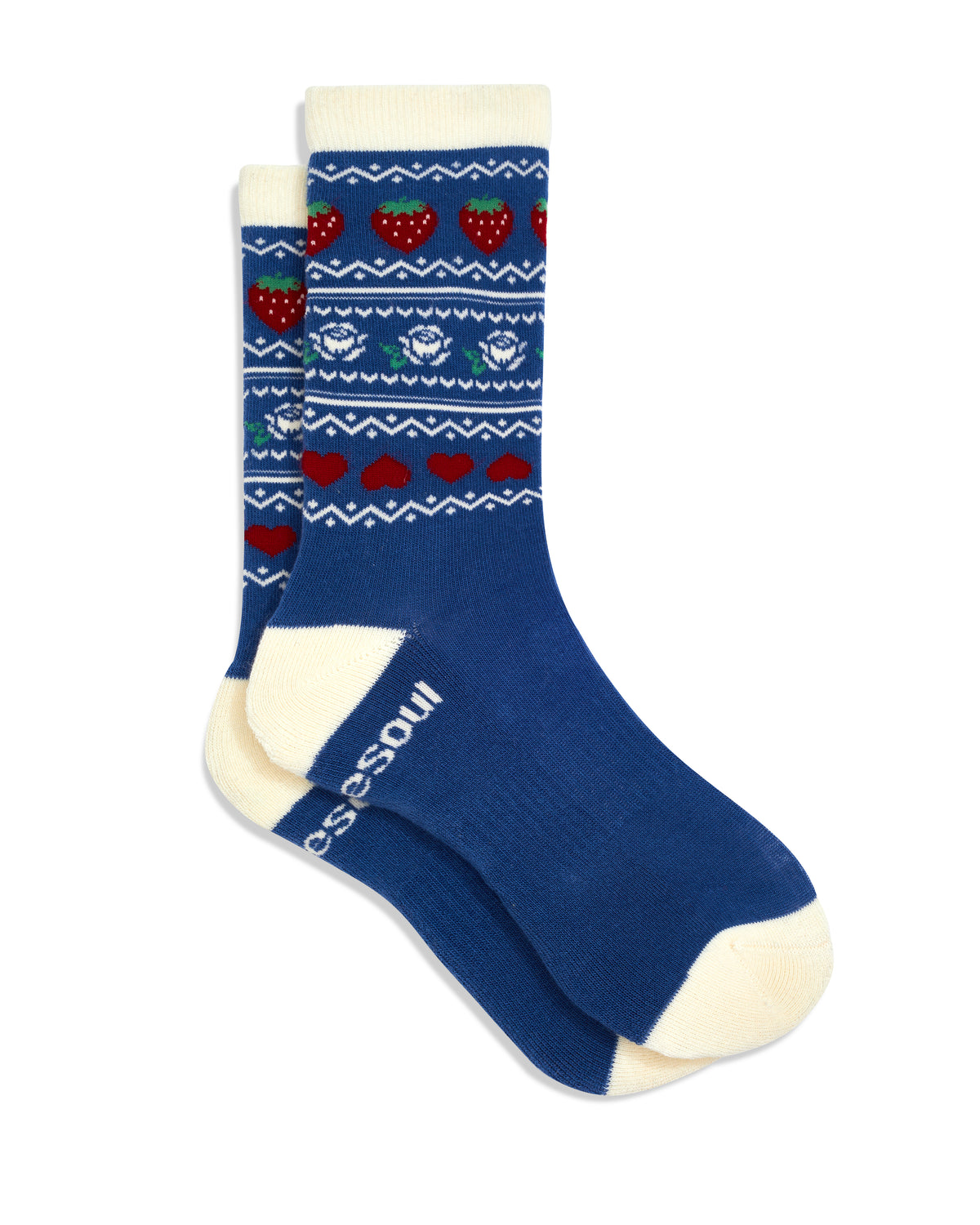 Pattern High Sock, Berry Sweater