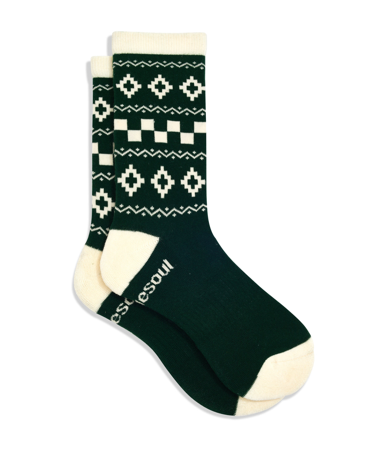 Pattern High Sock, Evergreen