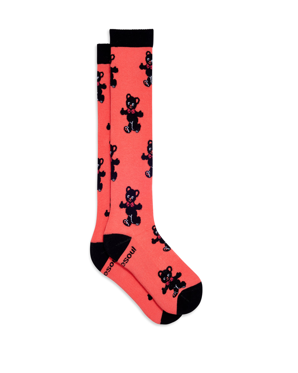 Ella Ultrahigh Sock, Pink Bear