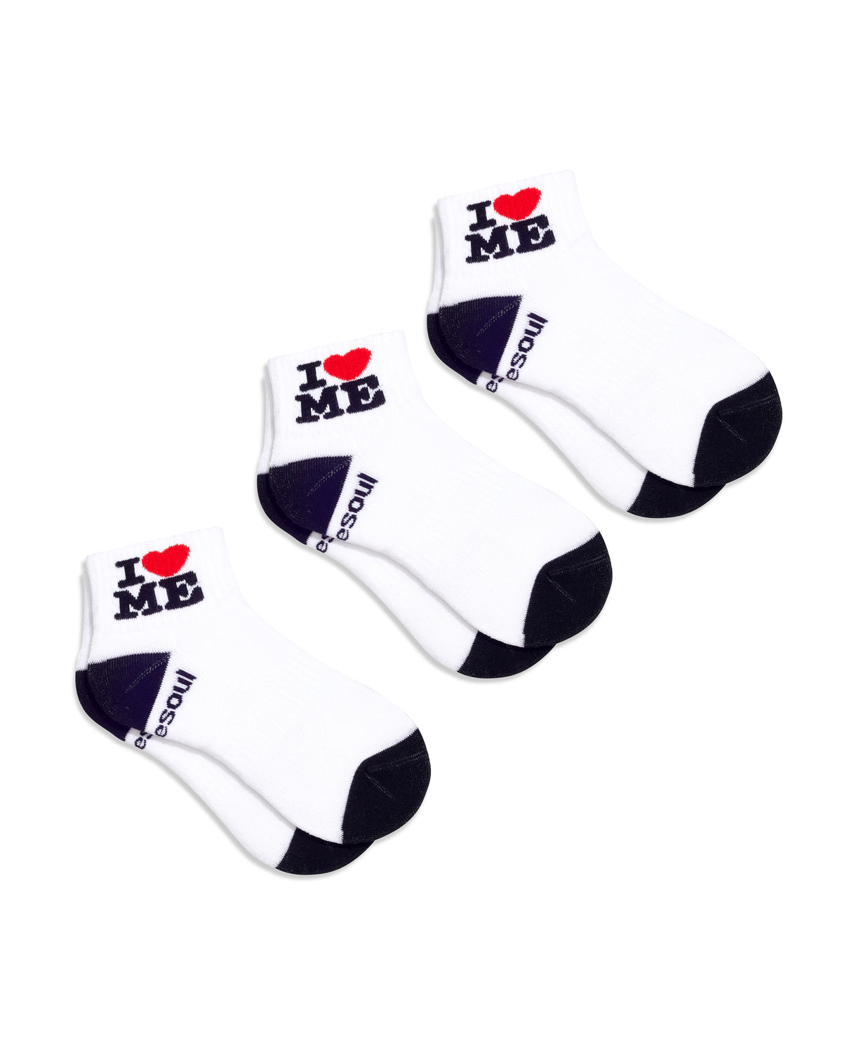 Ella Quarter Sock, I LOVE ME