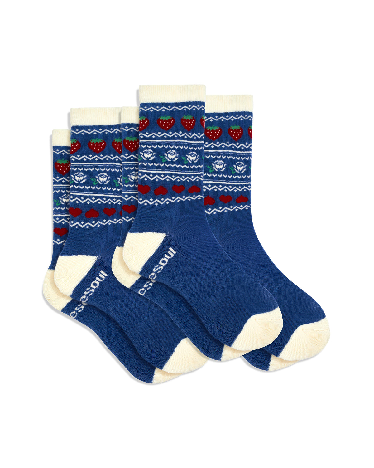 Pattern High Sock, Berry Sweater