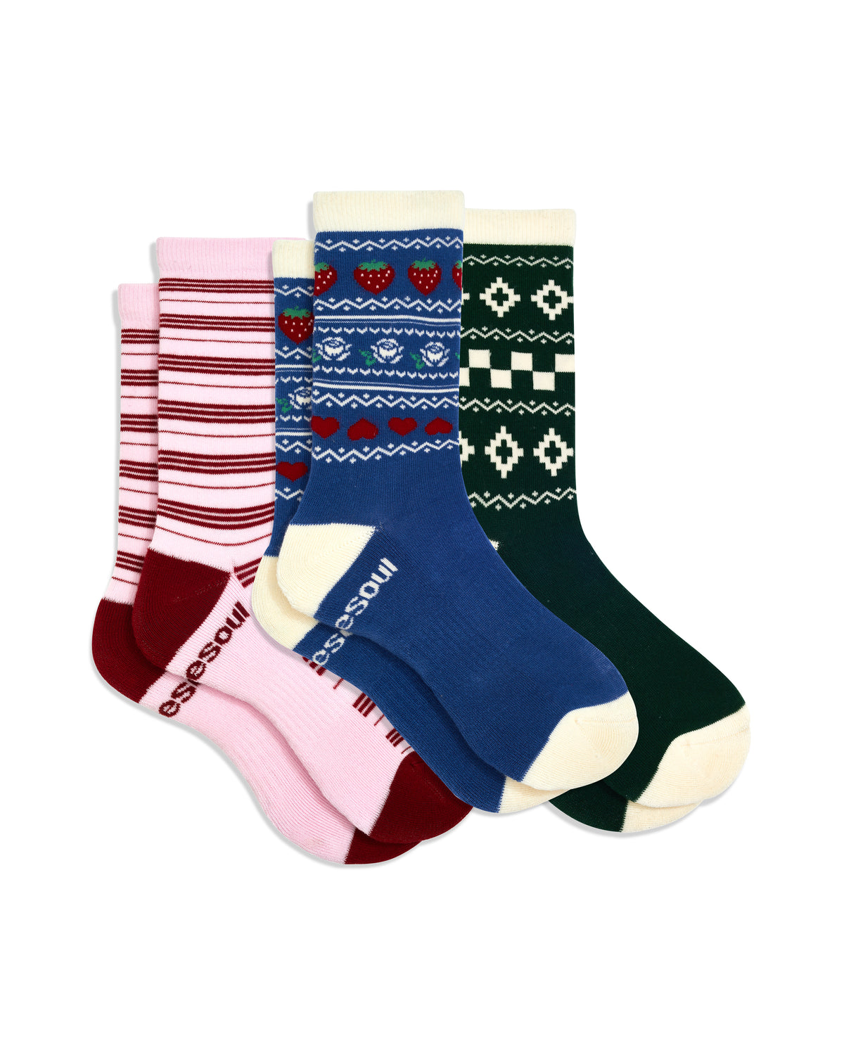 Pattern High Sock, Mixed Pack