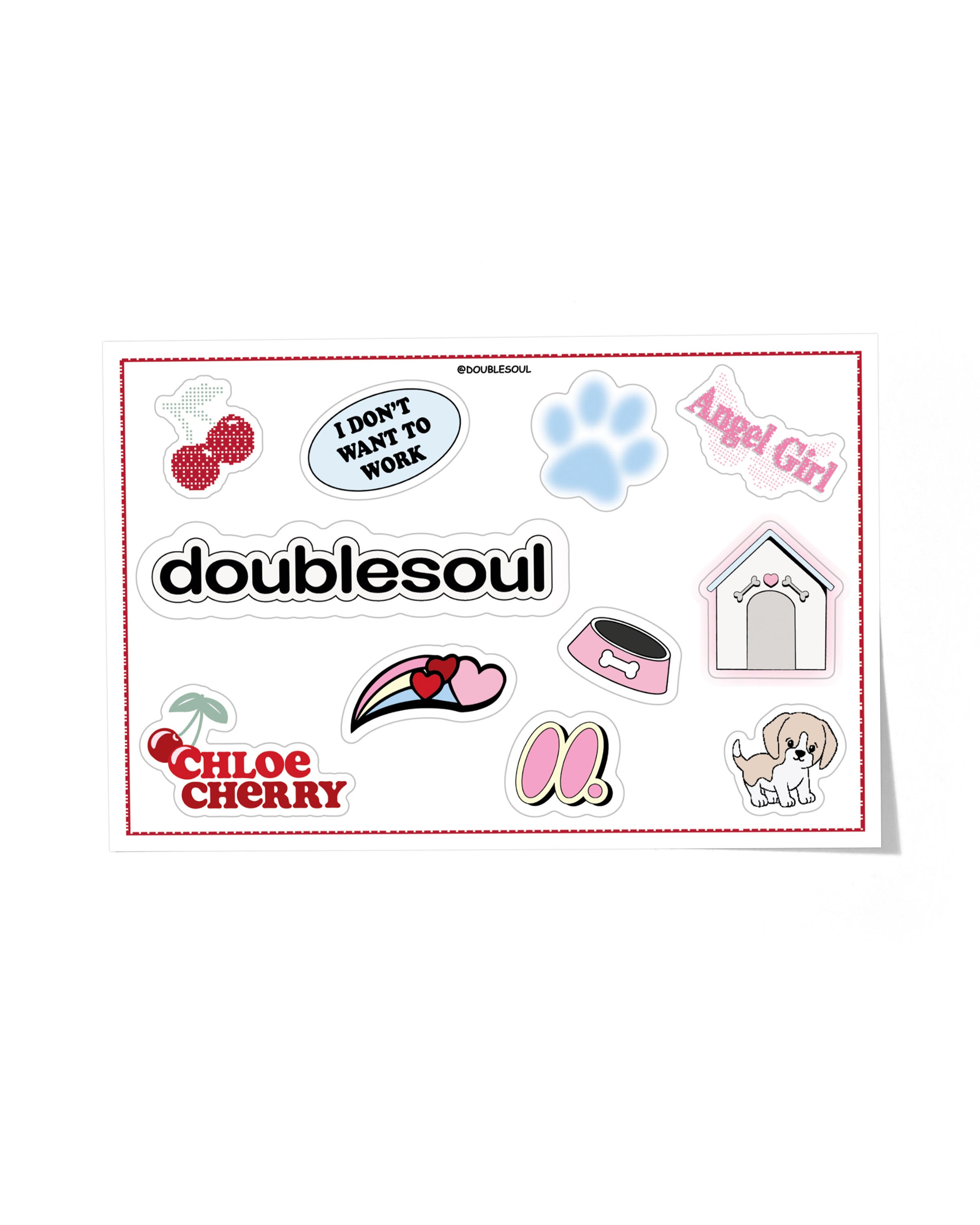 Chloe Cherry Sticker Sheet – doublesoul