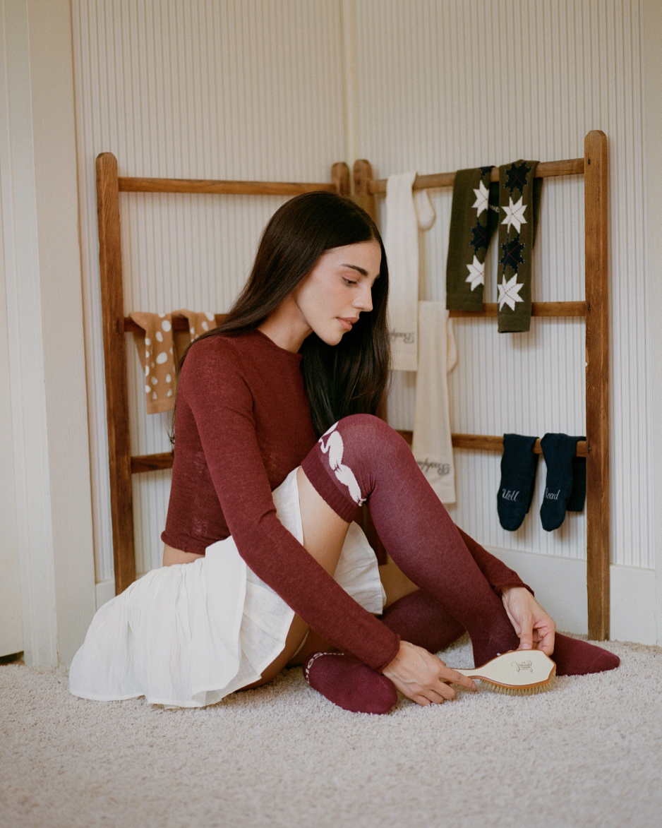 Orion Ultrahigh Sock, Paper Swans