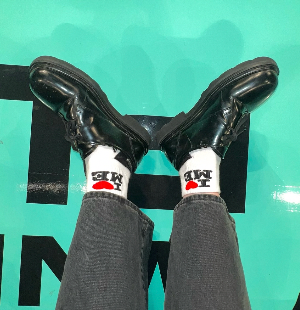 Ella Quarter Sock, I LOVE ME