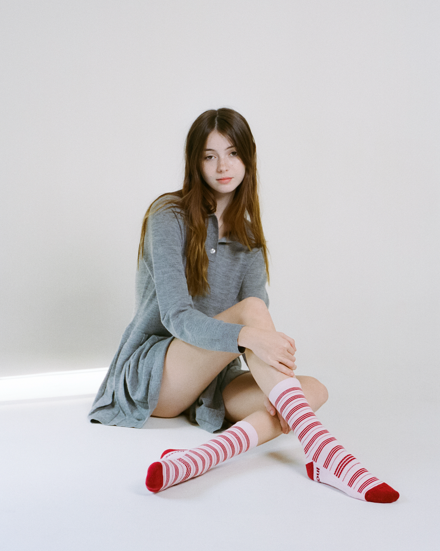 Pattern High Sock, Peppermint