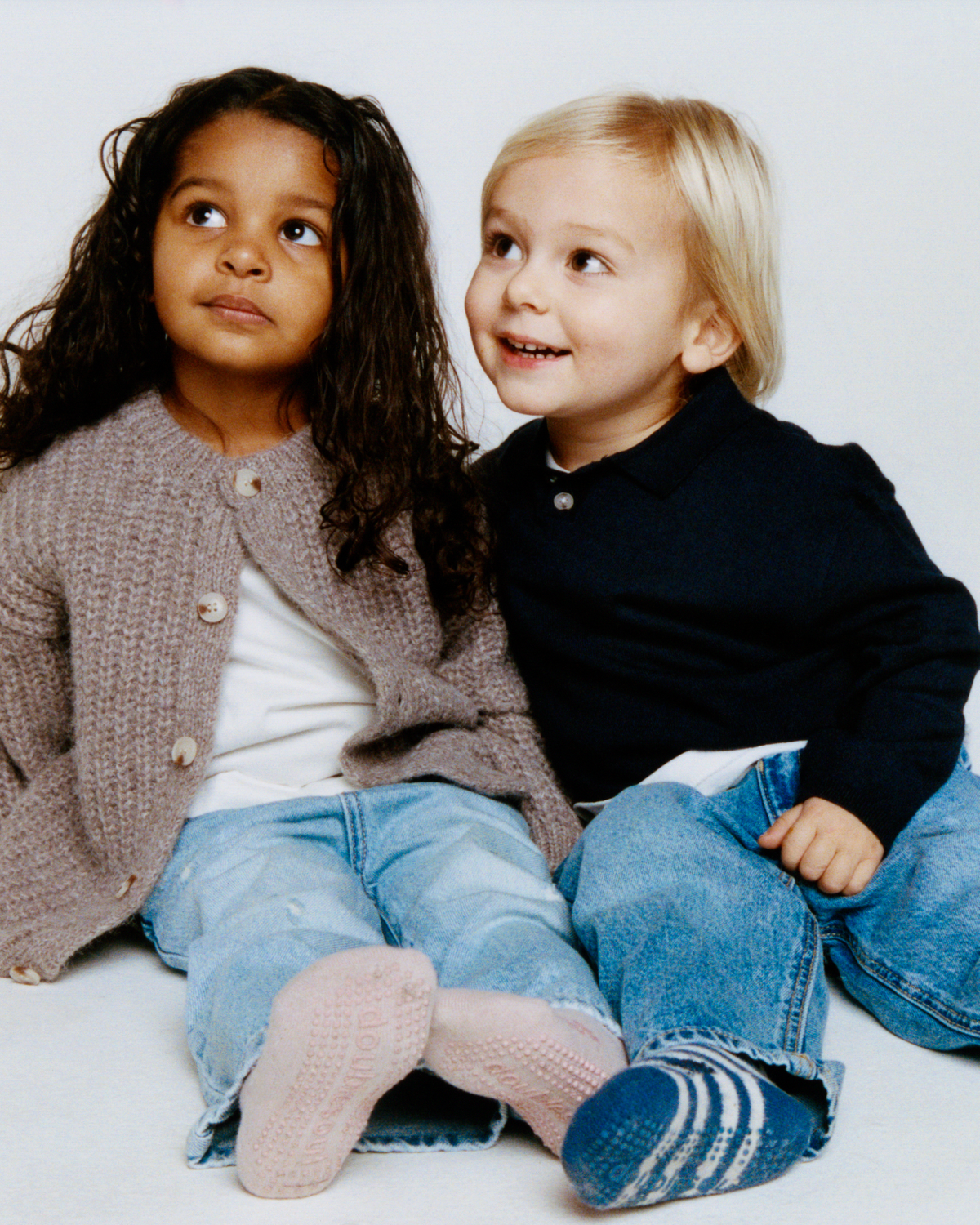 Toddler Grip High Socks (1-2 Years), Mixed Pack