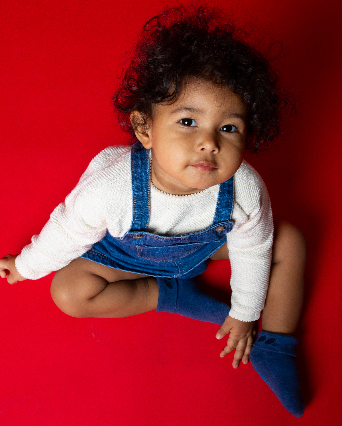 Baby Foldover Grip Socks (6-12 Months), Mixed Pack