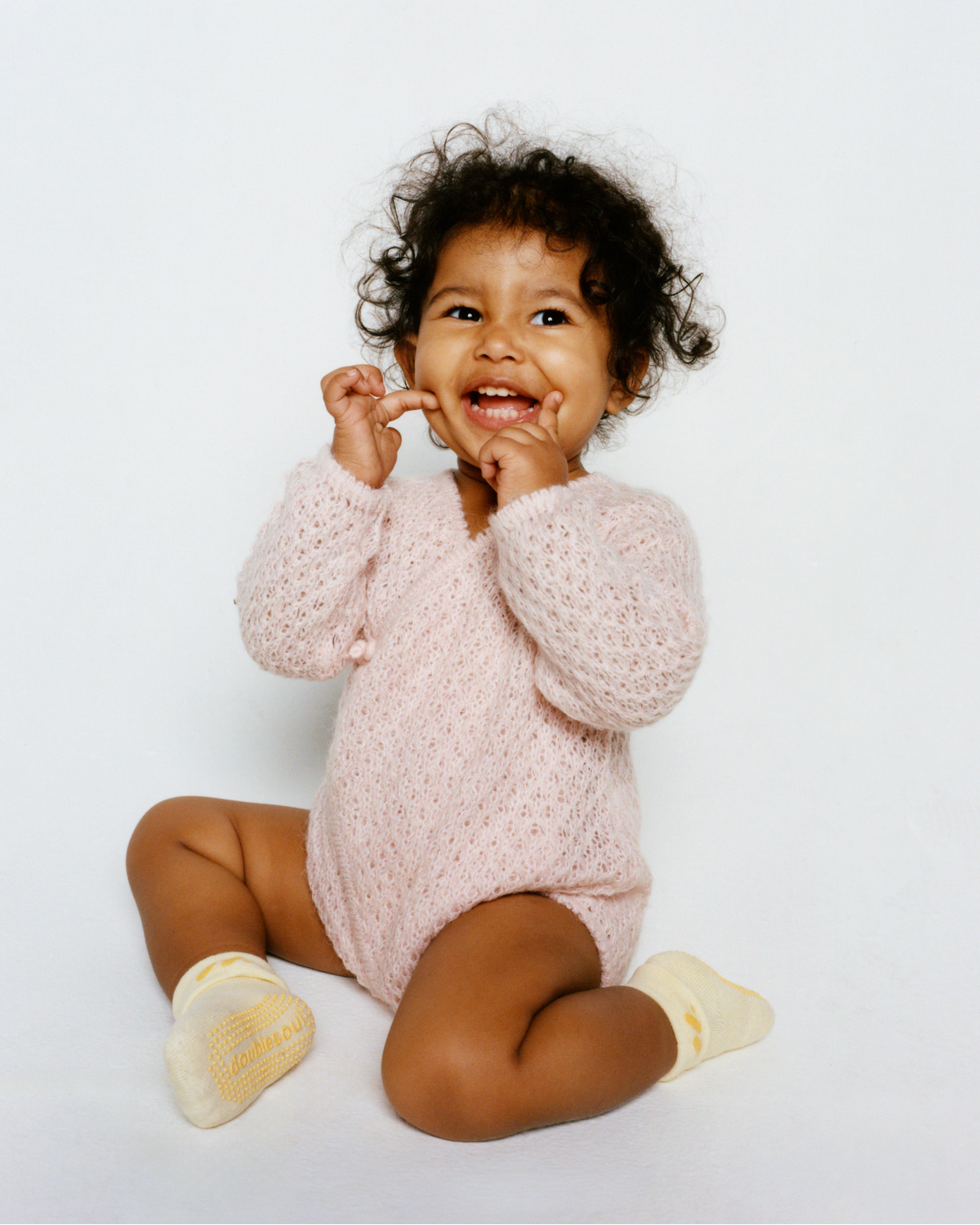 Baby Foldover Grip Socks (6-12 Months), Mixed Pack