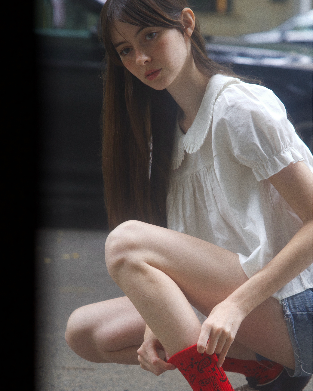 Rodeo High Sock, Scarlet