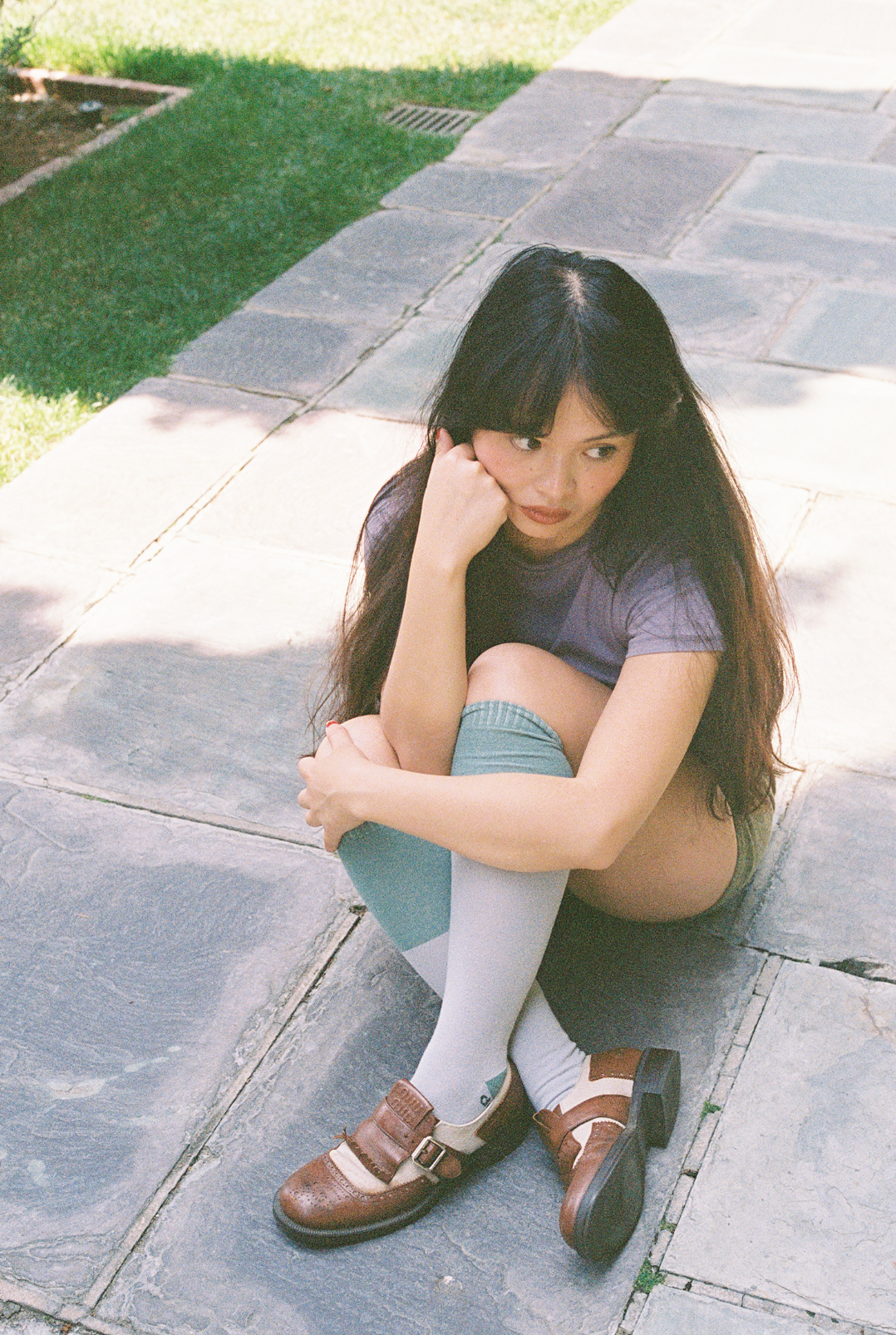 Mina Ultrahigh Sock, Colorblock