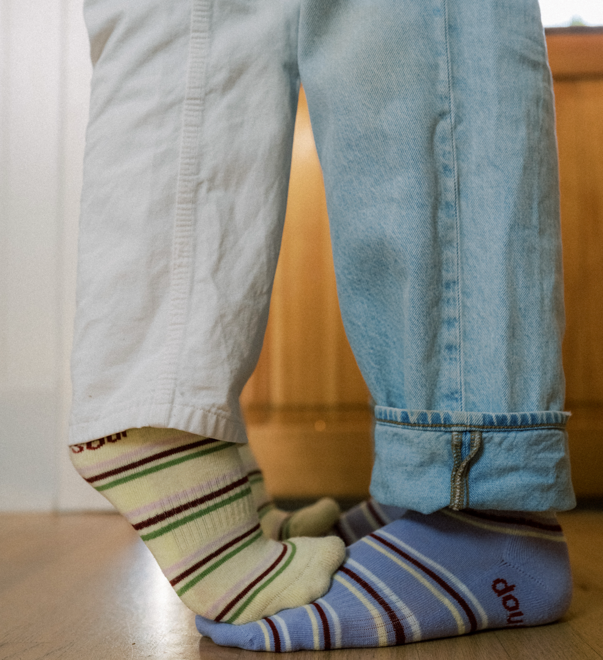 Striped Quarter Sock, Lilac